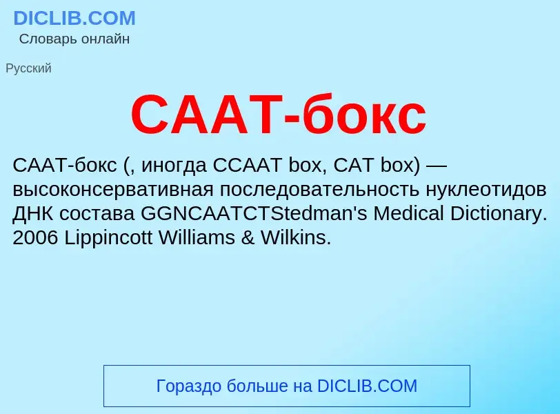 What is СААТ-бокс - definition