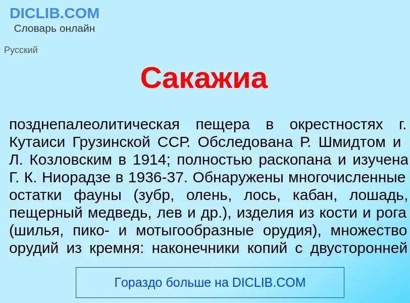 Что такое Сак<font color="red">а</font>жиа - определение