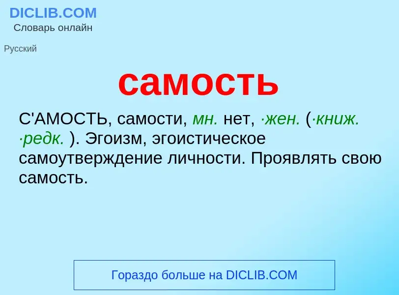 Что такое самость - определение