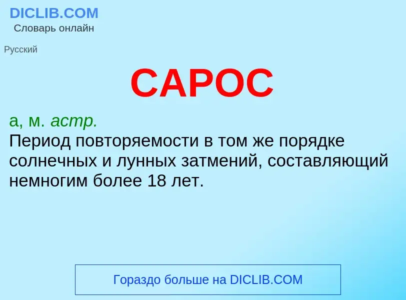 What is САРОС - meaning and definition