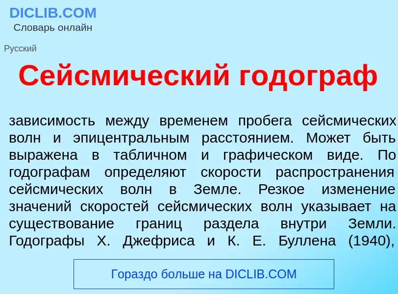 Что такое Сейсм<font color="red">и</font>ческий год<font color="red">о</font>граф - определение