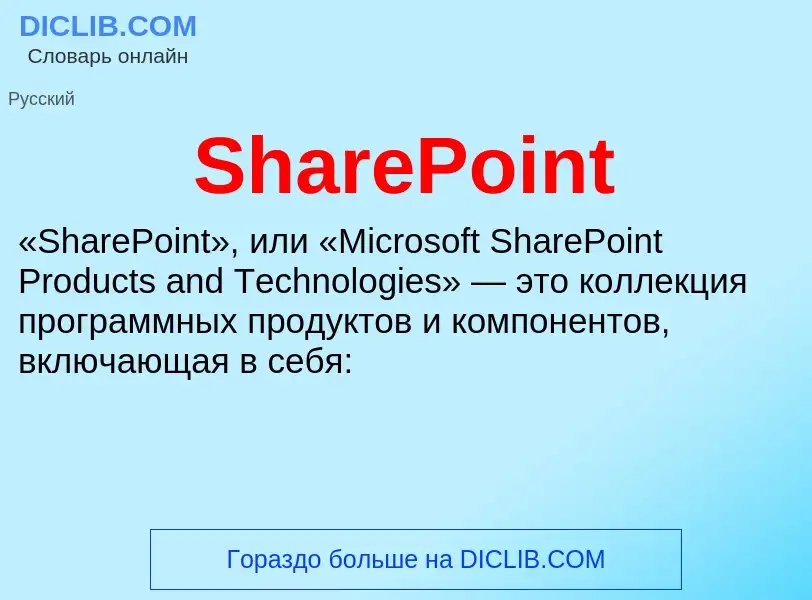 Che cos'è SharePoint - definizione