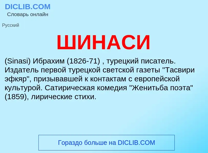 What is ШИНАСИ - definition