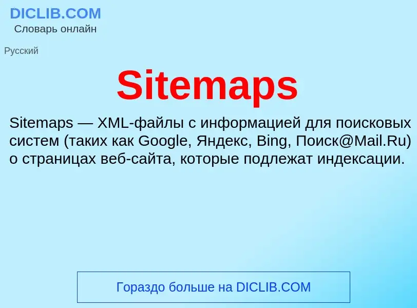 Che cos'è Sitemaps - definizione