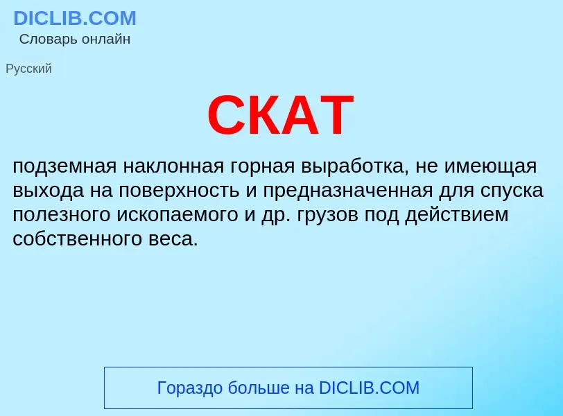 Was ist СКАТ - Definition