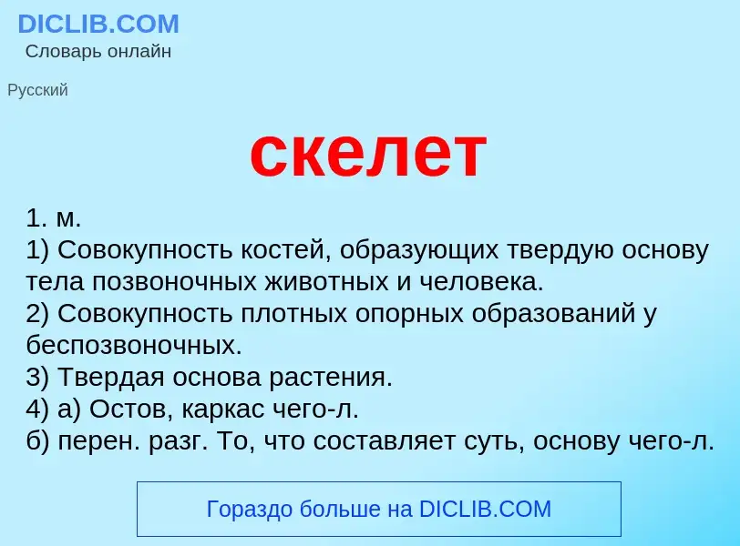What is скелет - definition