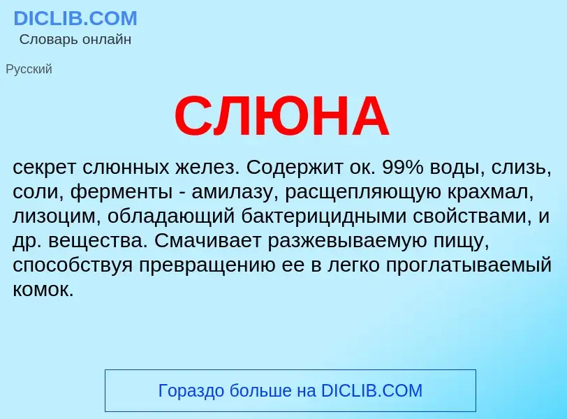 What is СЛЮНА - meaning and definition