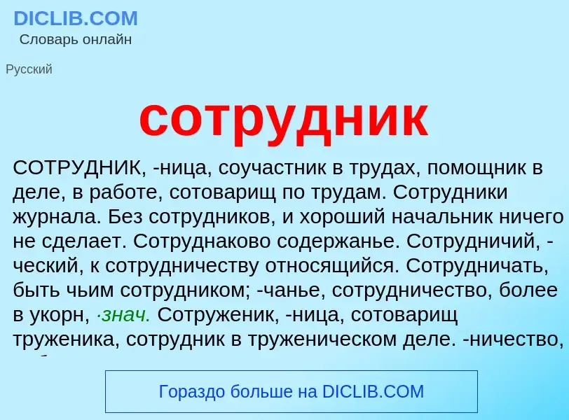 O que é сотрудник - definição, significado, conceito