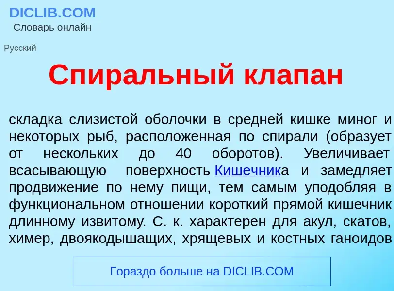 Что такое Спир<font color="red">а</font>льный кл<font color="red">а</font>пан - определение