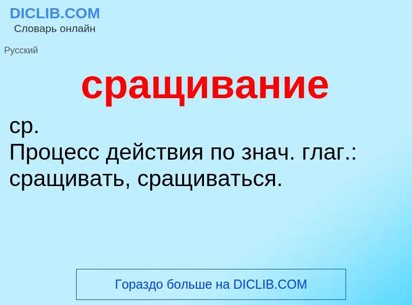 O que é сращивание - definição, significado, conceito