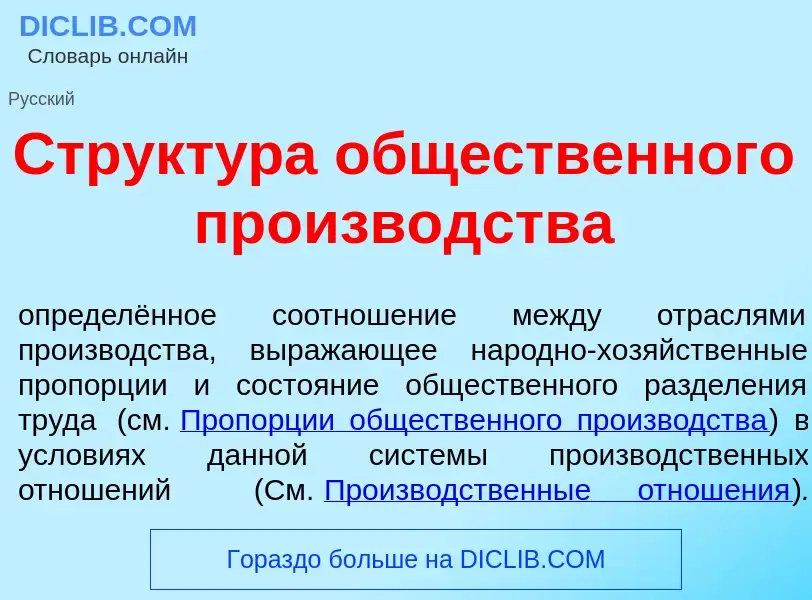 Qu'est-ce que Структ<font color="red">у</font>ра общ<font color="red">е</font>ственного произв<font 