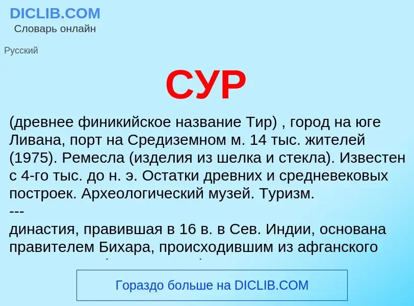 What is СУР - definition