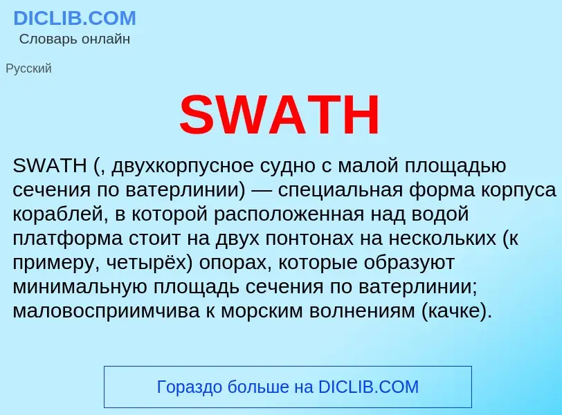 Что такое SWATH - определение