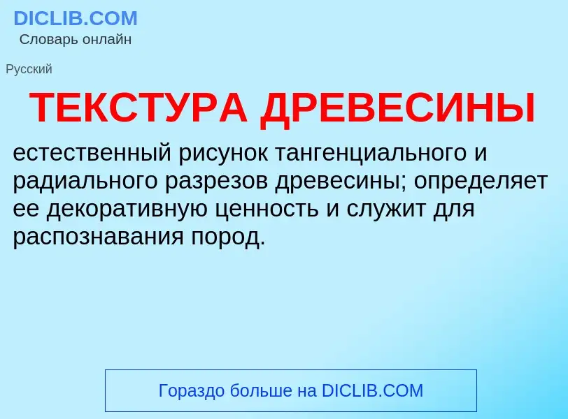 What is ТЕКСТУРА ДРЕВЕСИНЫ - definition