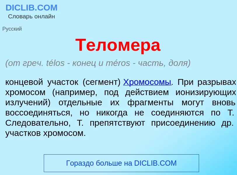 Che cos'è Телом<font color="red">е</font>ра - definizione