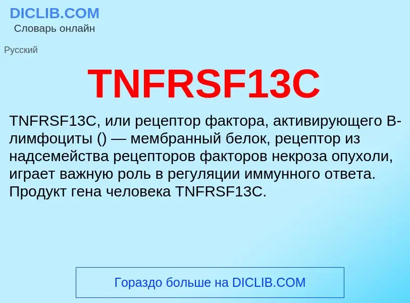 Τι είναι TNFRSF13C - ορισμός