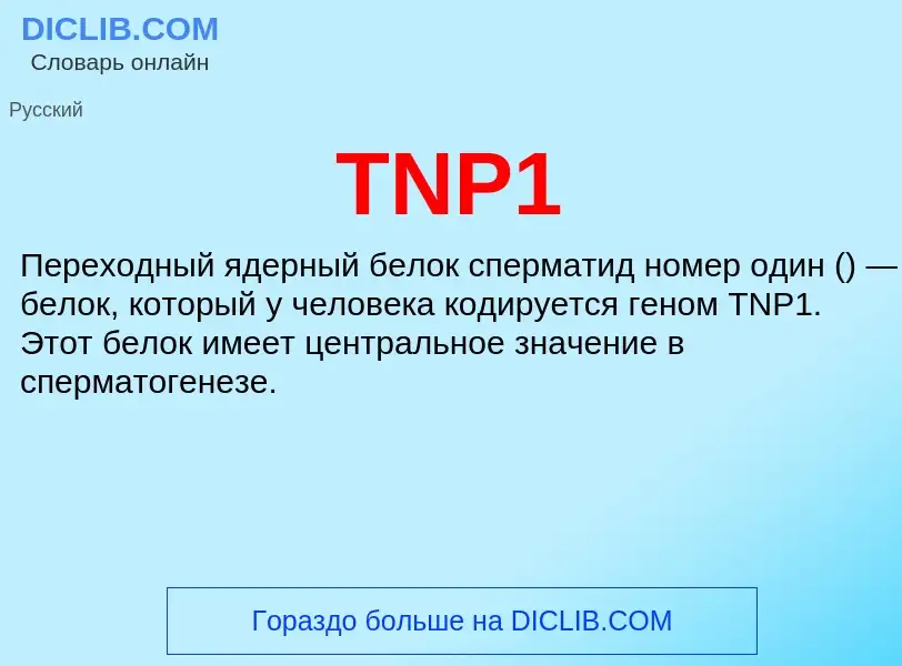 Τι είναι TNP1 - ορισμός