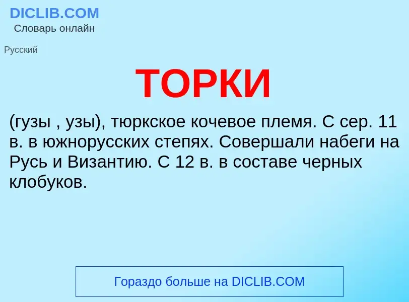 What is ТОРКИ - definition