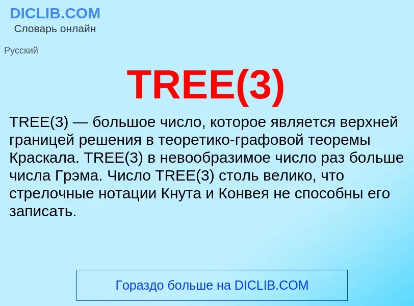 Что такое TREE(3) - определение