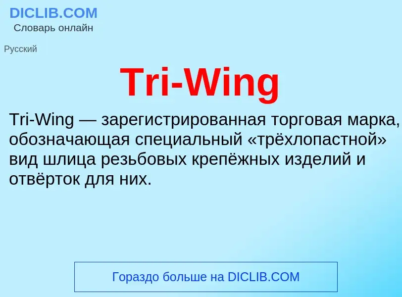 Wat is Tri-Wing - definition