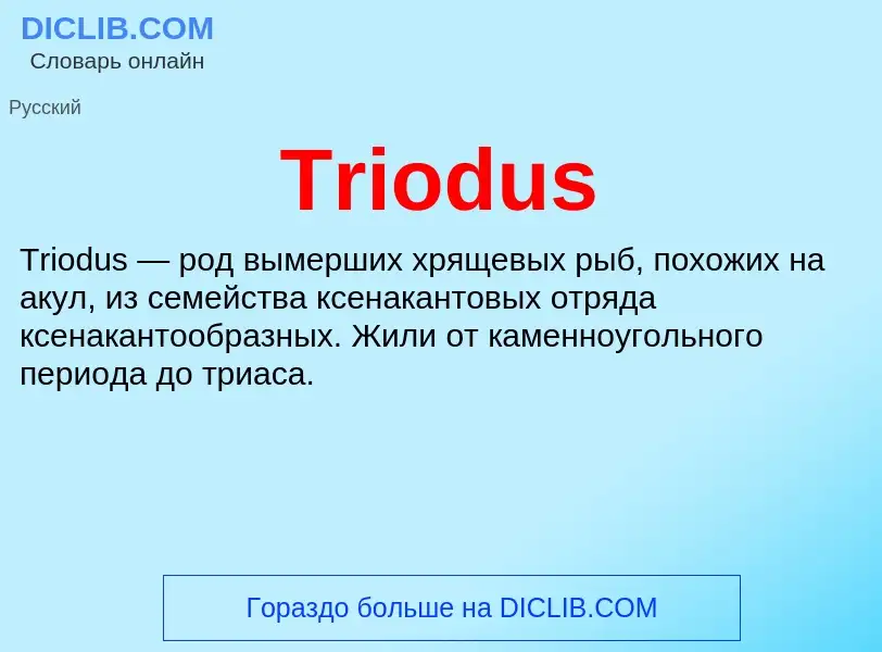 Что такое Triodus - определение