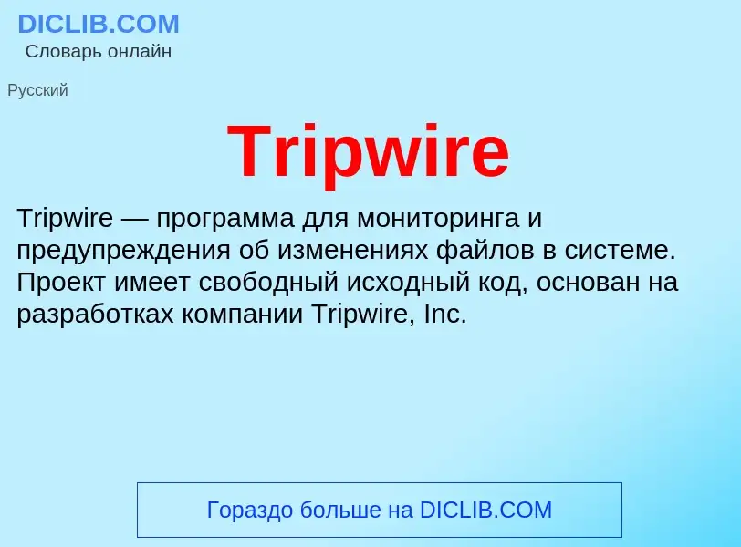 Что такое Tripwire - определение