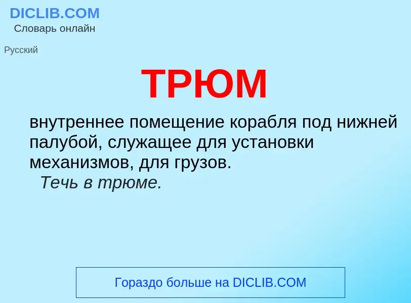 What is ТРЮМ - definition