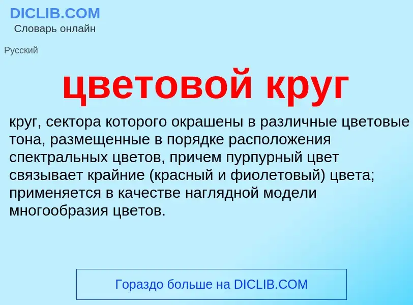 Что такое цветовой круг - определение