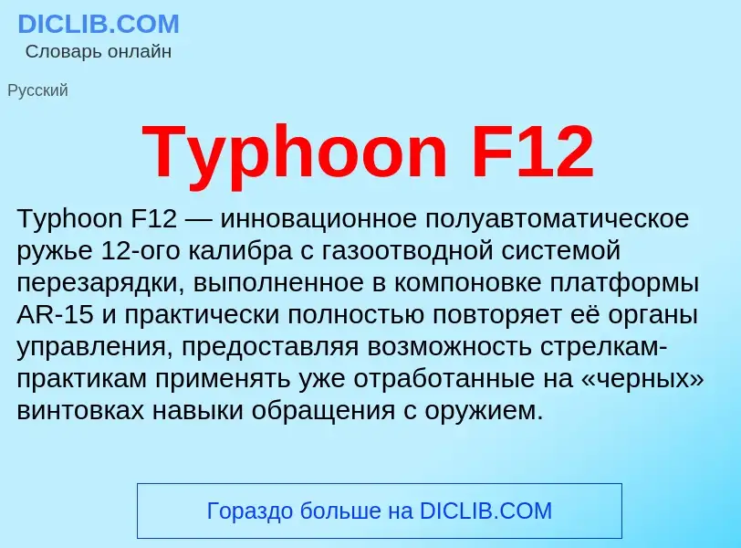 Τι είναι Typhoon F12 - ορισμός