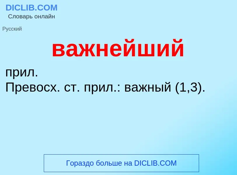 O que é важнейший - definição, significado, conceito
