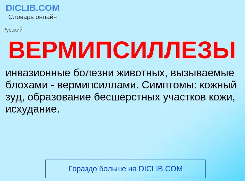 Wat is ВЕРМИПСИЛЛЕЗЫ - definition