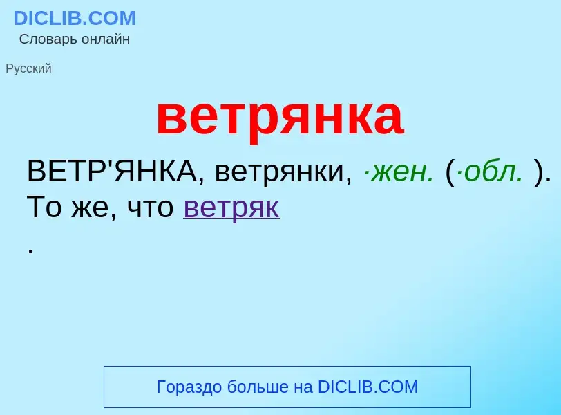 Что такое ветрянка - определение