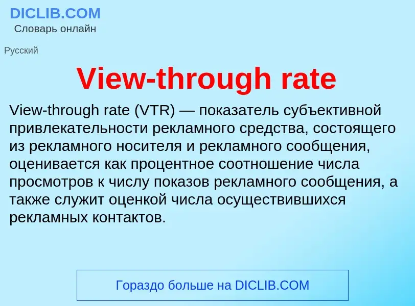 Τι είναι View-through rate - ορισμός