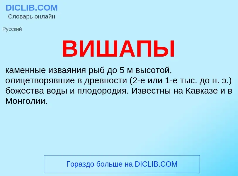 What is ВИШАПЫ - definition