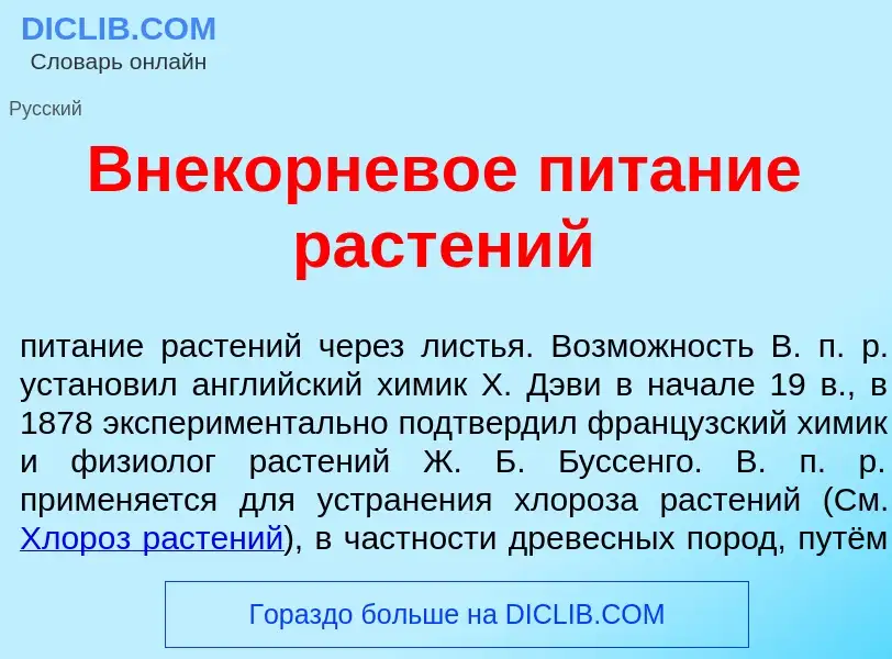 Что такое Внекорнев<font color="red">о</font>е пит<font color="red">а</font>ние раст<font color="red