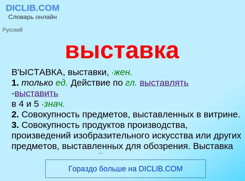 O que é выставка - definição, significado, conceito