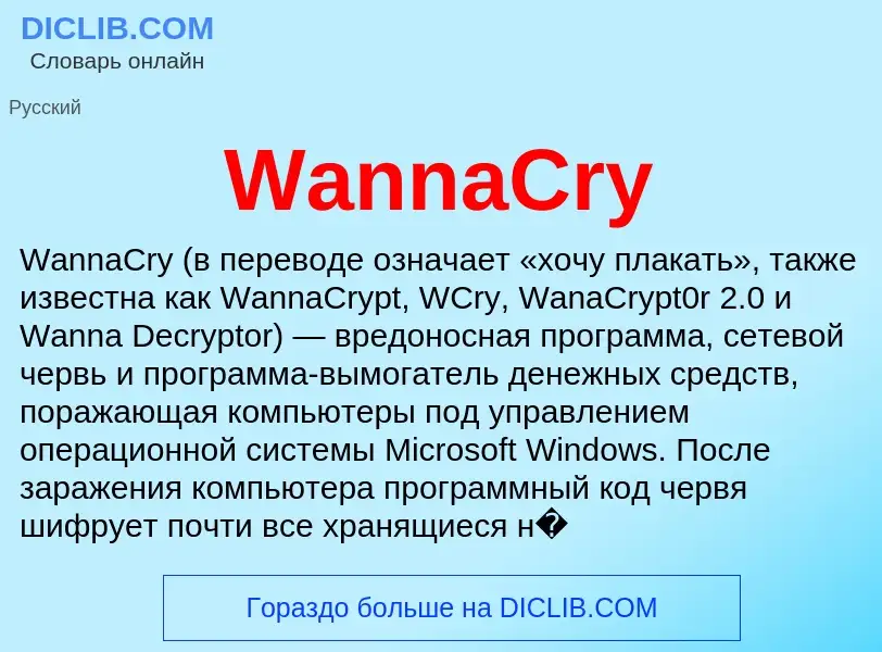 Τι είναι WannaCry - ορισμός