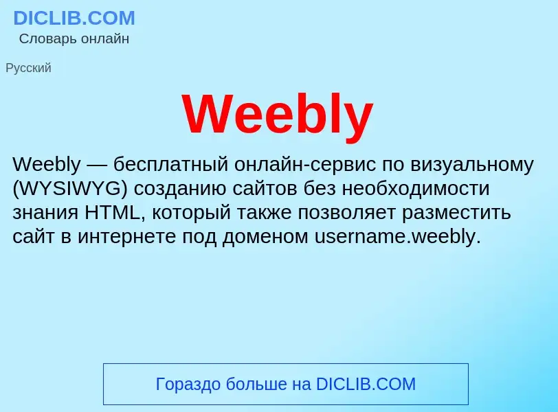 Che cos'è Weebly - definizione