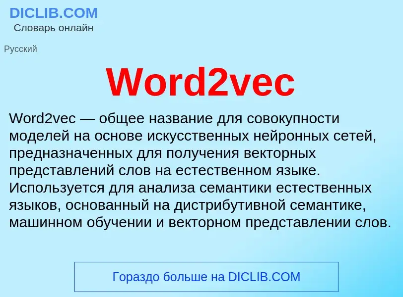 Τι είναι Word2vec - ορισμός