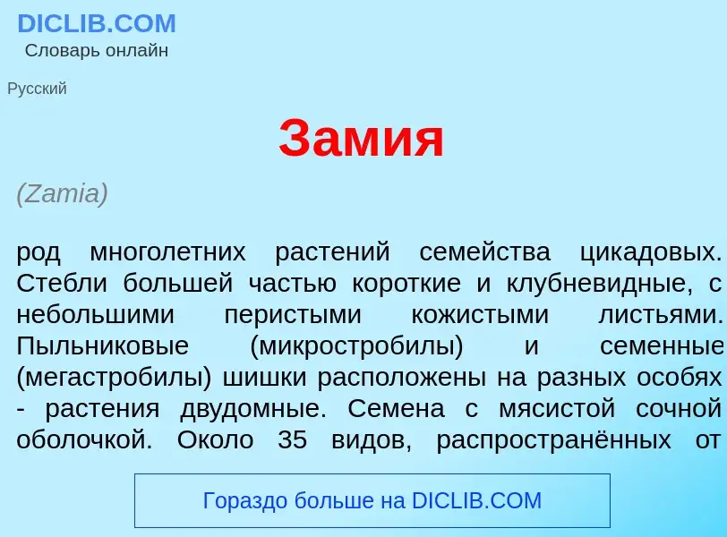 What is З<font color="red">а</font>мия - definition