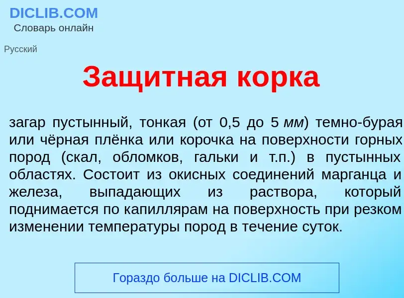 Что такое Защ<font color="red">и</font>тная к<font color="red">о</font>рка - определение