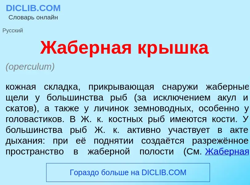 What is Ж<font color="red">а</font>берная кр<font color="red">ы</font>шка - definition