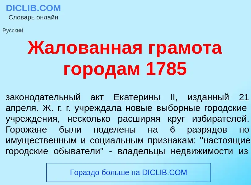 Wat is Ж<font color="red">а</font>лованная гр<font color="red">а</font>мота город<font color="red">а