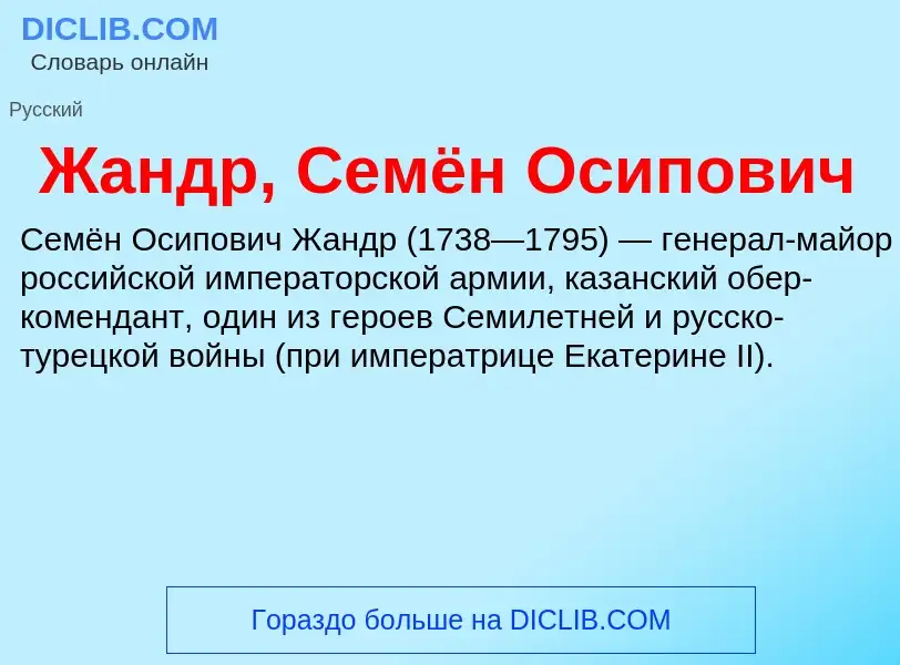 Что такое Жандр, Семён Осипович - определение