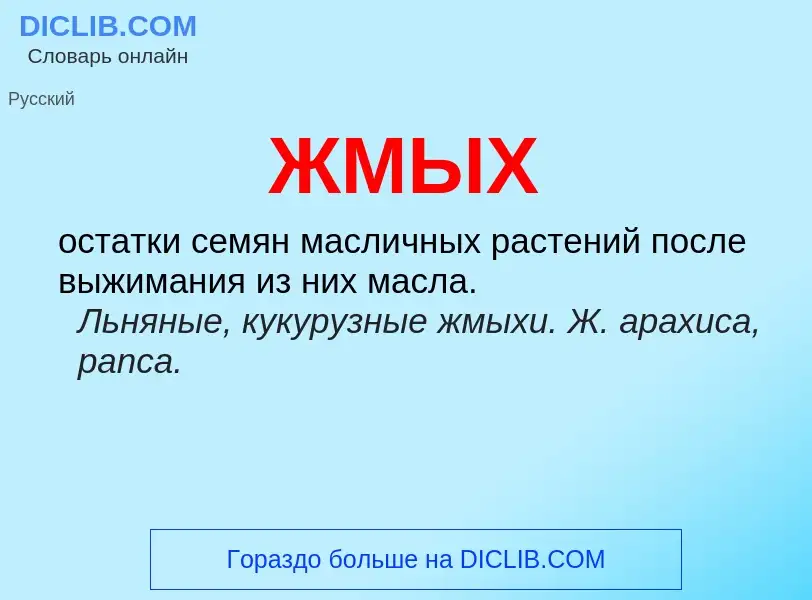 ¿Qué es ЖМЫХ? - significado y definición