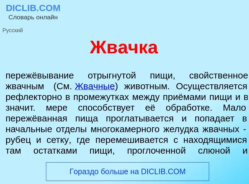 Что такое Жв<font color="red">а</font>чка - определение